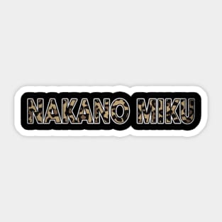 Awesome Proud Name Miku Pattern Retro Anime Sticker